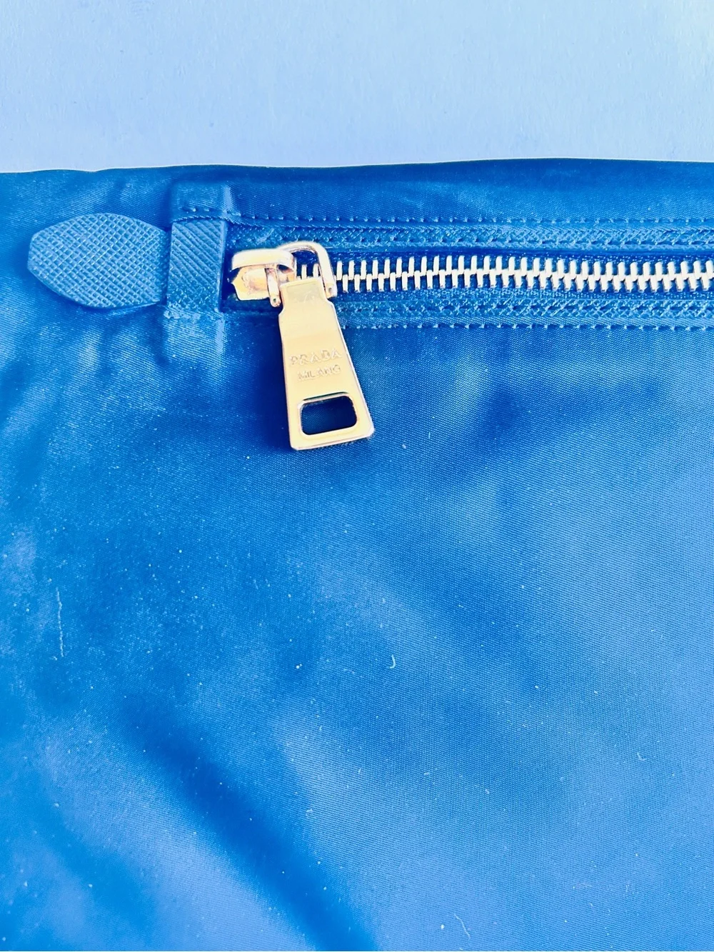 Prada Black Nylon Fold-Over Clutch - Picture 8 of 13